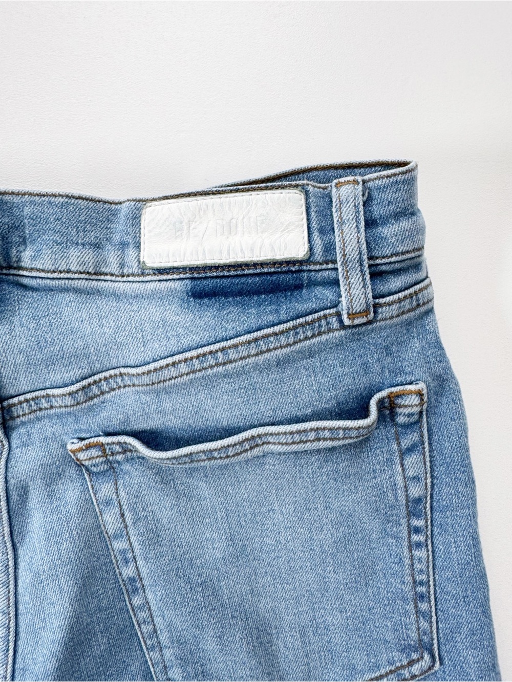 RE/DONE Wide Leg Crop Jeans in Blazed Indigo | 30 - Picture 10 of 14
